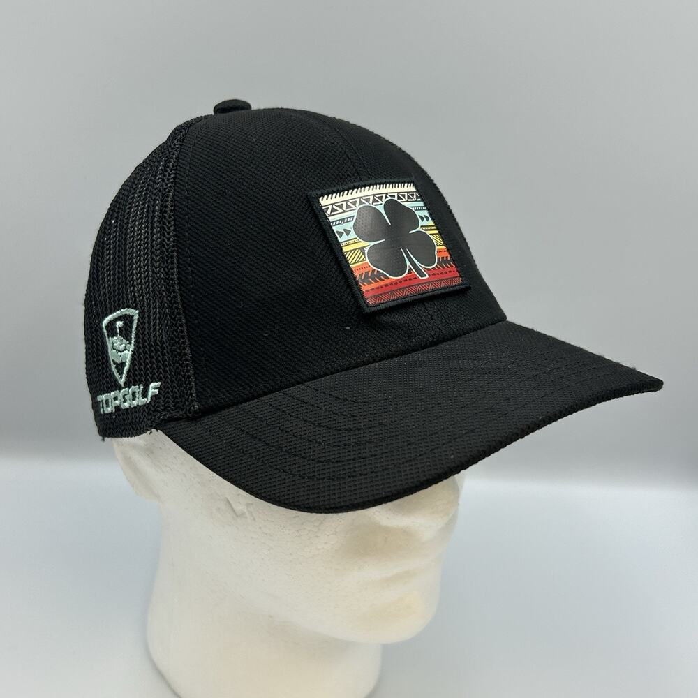 Black Clover Topgolf Trucker Hat Back Mesh Southwestern Sunset Patch Snapback